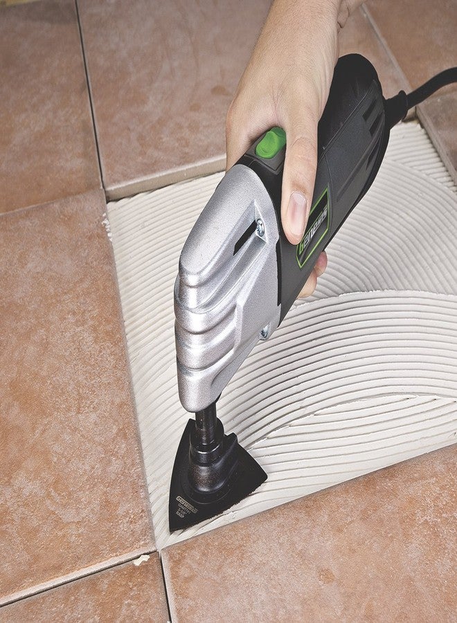 Genesis GAMT741 Universal Quick-Fit 3 1/8" Triangular Carbide Grit Oscillating Quick-Release Rasp - Image 2