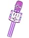 Amazmic Toys for Girls Kids Karaoke Microphone Toddler Microphone for Kids with Lights for Girls Birthday New Year Party Boys Toy Age 3 4 5 6 7 8Light Purple - Image 3