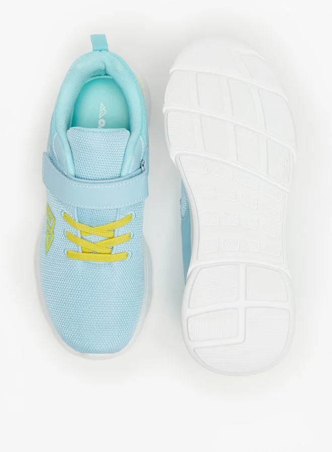 شو اكسبرس Girl's Ombre Sports Shoes with Hook and Loop Closure
