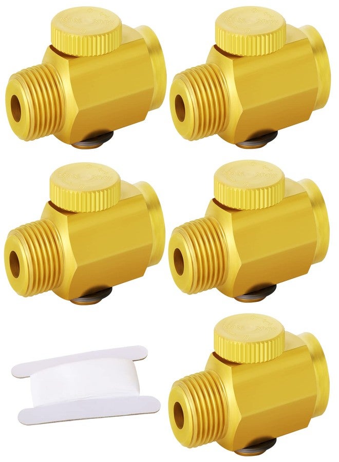 TAISHER 5PCS Brass Air Compressor Accessories Control Tool，in-Line Air Flow Regulator Valve 1/4" NPT Male x 1/4" NPT Female - Image 1