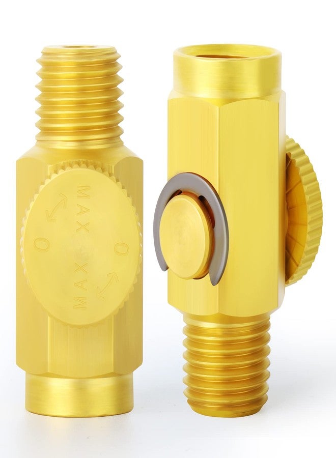 TAISHER 5PCS Brass Air Compressor Accessories Control Tool，in-Line Air Flow Regulator Valve 1/4" NPT Male x 1/4" NPT Female - Image 2