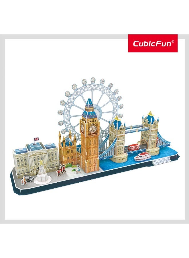 CubicFun London Skyline Building Model Kits Puzzle Craft Toys Gift,107 Pieces, for Ages 8+ (MC253h) - Image 3