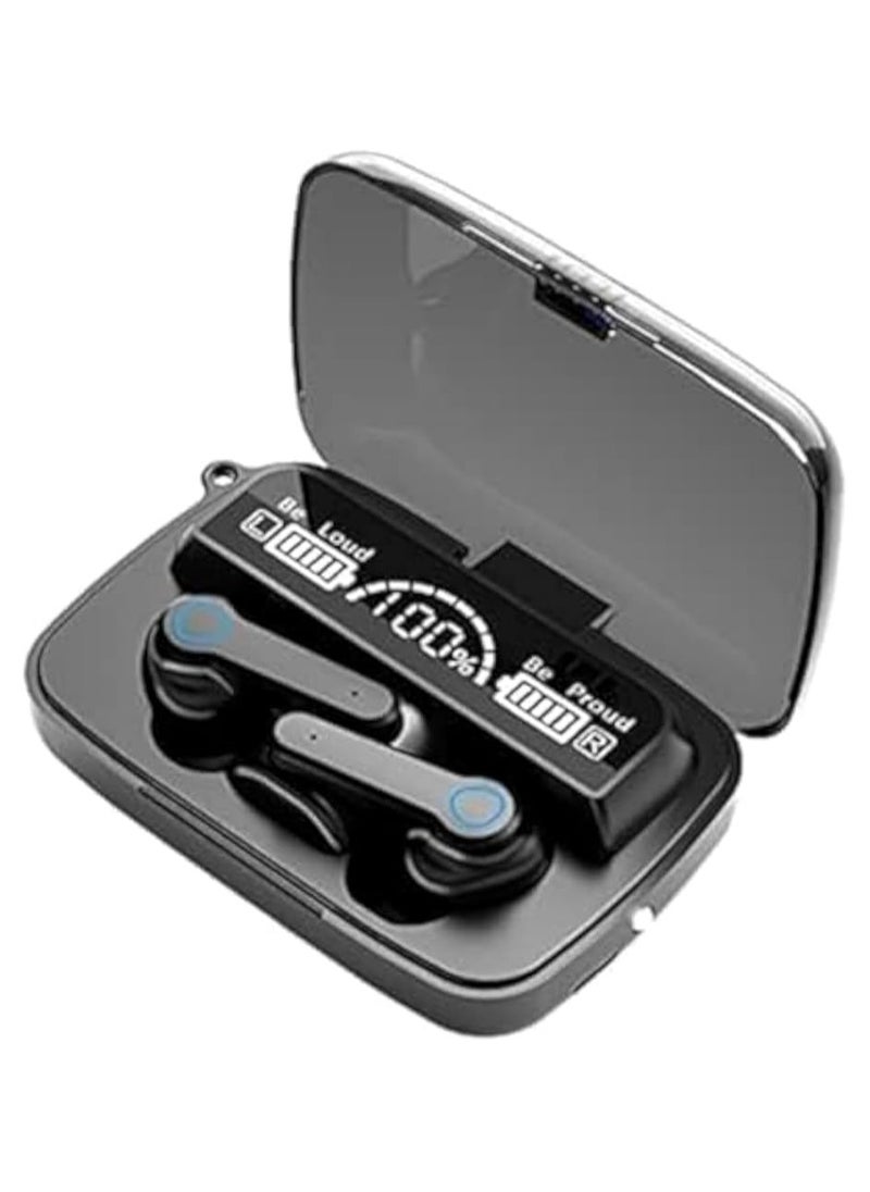 Generic - TWS M19 Bluetooth Earphone, Wireless Headphone, Noise Cancelling, Gaming Headset with Built-in Mic and LED Remote Control - Image 1