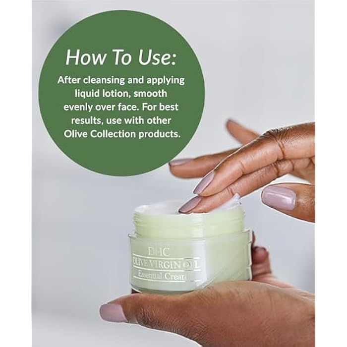 DHC Olive Virgin Oil Essential Cream, Moisturizer, Hydrating, Promotes Skin Elasticity, Radiant, Fragrance and Colorant Free, Ideal for All Skin Types, 1.7 oz. Net wt. - Image 5