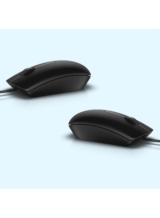 USB Mouse for PC and Laptop, Wired Optical Mouse, MS116 USB Mouse, 1000 DPI, Plug and Play, Comfortable Design, Responsive Tracking, Office Home Computer Mouse, Black Listing Health Score - Image 2