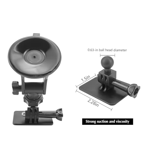 Bittwee Car Rear Camera Holder Vehicle Dash Cam Rear Windshield Window Mount Auto Backup Camera Recorder Monitor Rearview Camera Bracket Accessories Universal for SUV Sedan Truck - Image 3