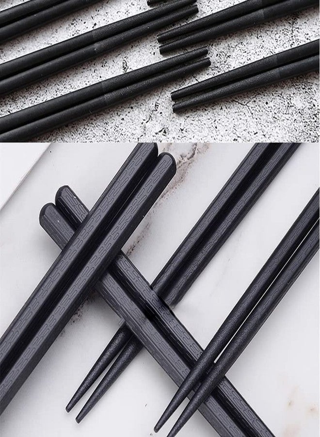 Goho Black Elegant 4 Pairs of Japanese Black Natural Chopsticks Value Pack Cooking Tableware Durable Theaceae - Image 5