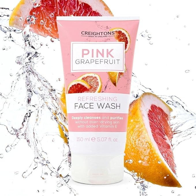 Creightons Pink Grapefruit Refreshing Face Wash 150ml Deeply cleanses purifies without overdrying skin With added Vitamin E Dermatologically Tested - Image 3