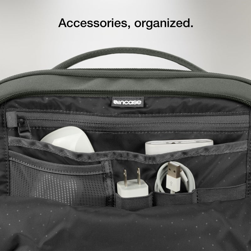 Incase A.R.C. Daypack 24L â€“ Travel Backpack and Laptop Bag for School - Fits up to 16 inch Laptop - 4 Zippered Compartments, 2 Water Bottle Pockets - Commuter and College Backpack - Smoked Ivy - Image 4