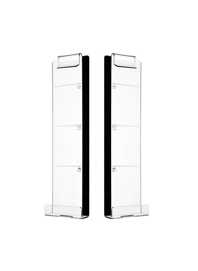 موسيسو لوحة ملاحظات من الأكريليك، حاملات رسائل وملاحظات ولوحات ملاحظات وشاشة كمبيوتر وملاحظات لاصقة وحامل هاتف للتذكير للمكتب والمنزل ومنظم سطح المكتب مع لوحين جانبيين (يسار ويمين) - Image 1