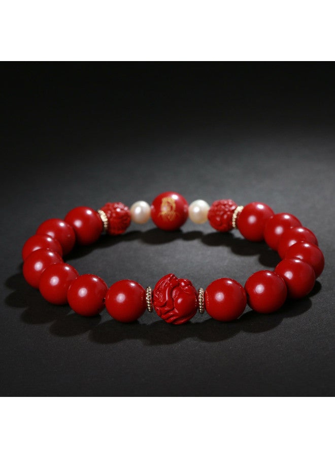جوديس 【goddess Renewal】سوار من الزنجفر مع Pi Xiu وحبات الحظ، هدية زوجية للجنسين للصديقة أو الحبيب، هدية ميمونة - Image 2