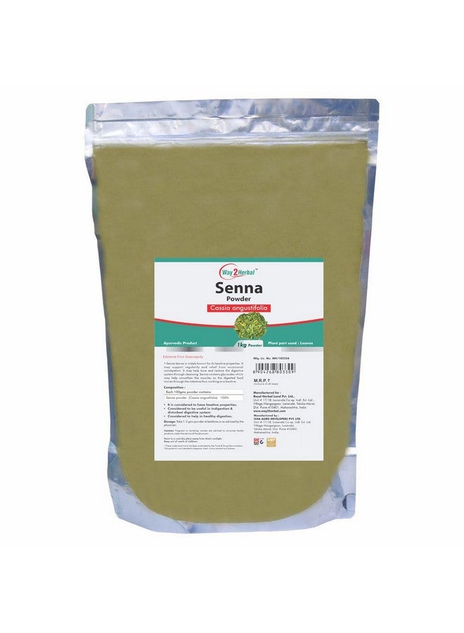 Way2Herbal Senna Sonamukhi Patta Powder (1 Kg Pack of 1) - Image 1