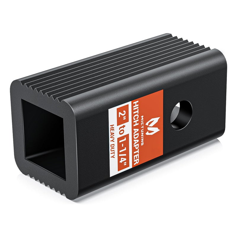 MICTUNING 2 inches Class IIIIV to 114 inches Class III Receiver Hitch Adapter Insert Sleeve Mount Adapter  2 inches to 125 inches Receiver Reducer Converter for Bike Rack and Cargo Carriers