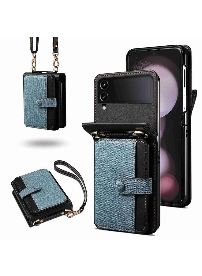 اس-توب جراب قابل للطي لهاتف Samsung Galaxy Z Flip4 بتصميم كروس بودي بلون متناسق - Image 1