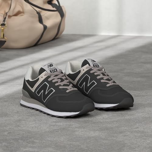 New Balance Women's 574 Core Sneaker, 5, Grey with White - Image 2