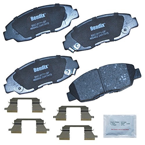 Bendix Priority1 CFC465AK2 Ceramic Front Brake Pads for Acura EL 2005-1997, Honda Civic 2011-1996, Insight 2014-2010 - Image 1