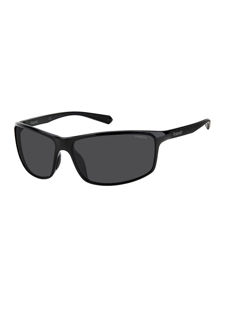 Polaroid Polarized Rectangular Eyewear Sunglasses PLD 7036/S      BLACK 63 - Image 1