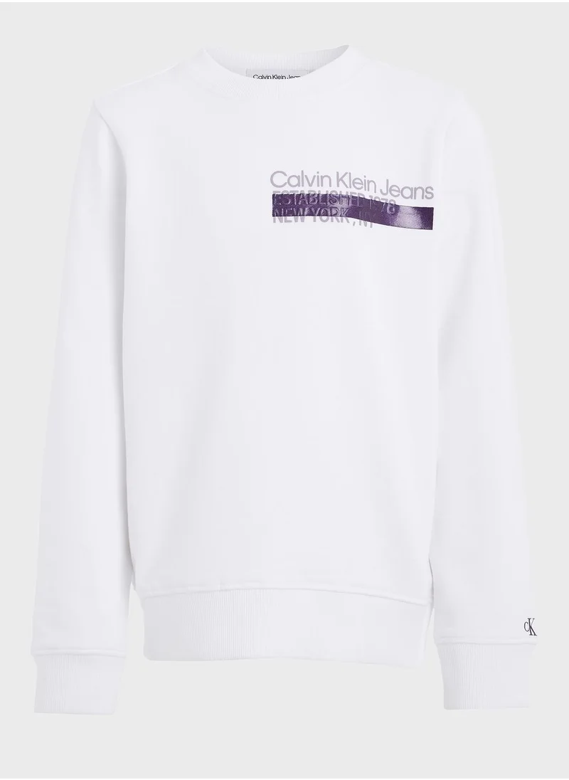 Calvin Klein Jeans Kids Hero Mini Logo Sweatshirt