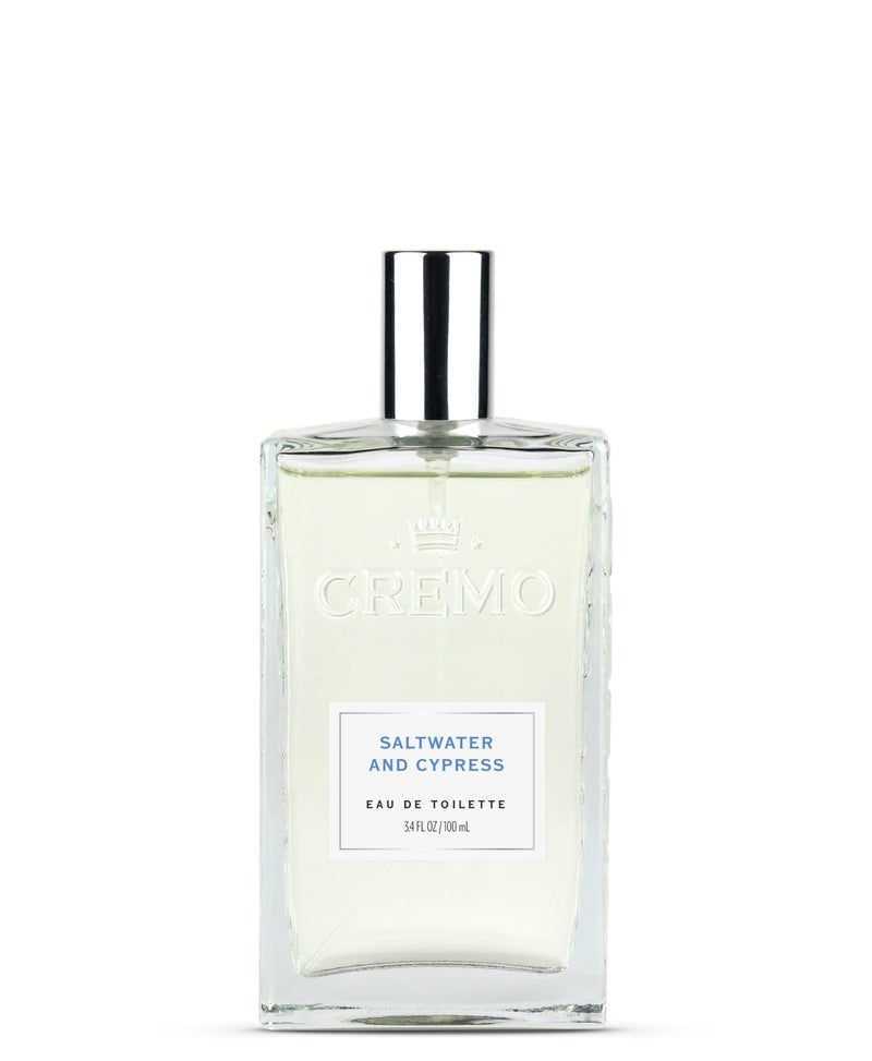 Cremo Saltwater Cypress Cologne Spray A Lively Blend of Sea Spray Green Mango and Coastal Cypress 34 Fl Oz