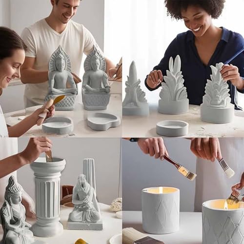 Gachwala Plaster of Paris Powder for Art & Craft 900Gm - POP Gypsum Powder (Smooth Finish) - White Plaster Dust for Sculpture, Mould Making, Casting, DIY Figurines, Wall Decor & School Projects - Image 3