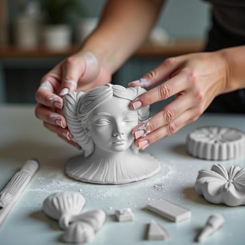 Gachwala Plaster of Paris Powder for Art & Craft 900Gm - POP Gypsum Powder (Smooth Finish) - White Plaster Dust for Sculpture, Mould Making, Casting, DIY Figurines, Wall Decor & School Projects - Image 4