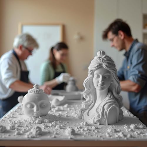 Gachwala Plaster of Paris Powder for Art & Craft 900Gm - POP Gypsum Powder (Smooth Finish) - White Plaster Dust for Sculpture, Mould Making, Casting, DIY Figurines, Wall Decor & School Projects - Image 5