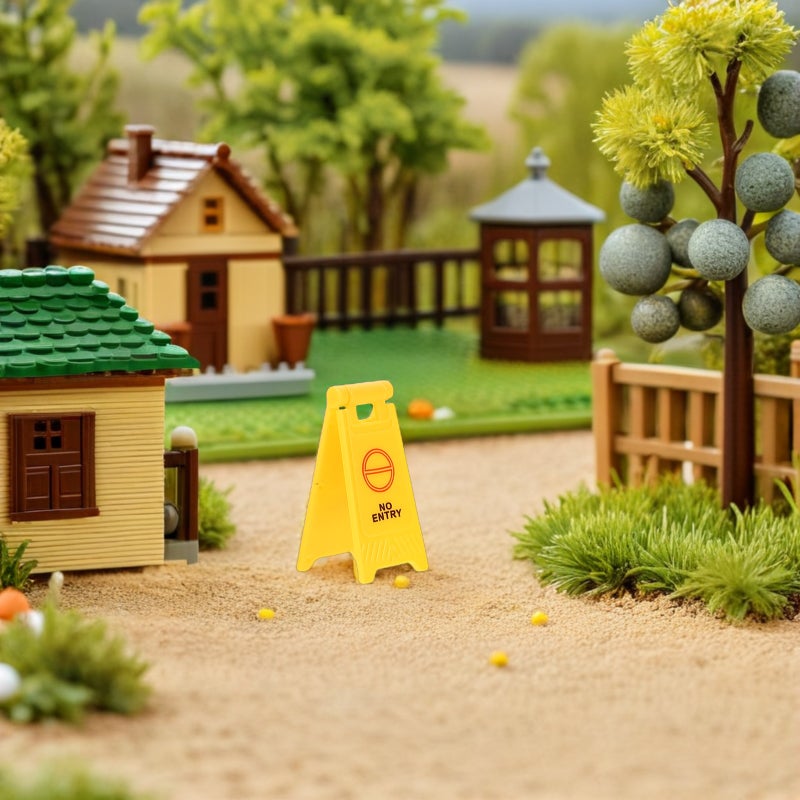 40pcs Traffic Road Signs Playset - Street Signs Mini Traffic Cones Garbage Can Kids Interactive Learning Toy For Boys Girls - Image 2