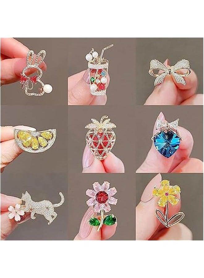 Small Brooch Bow Anti-Walking high-Grade Chest no-sew Shirt Buckle Hundred Match pins for Backpacks Bags Jackets Hoodies Hats-49# - Image 2