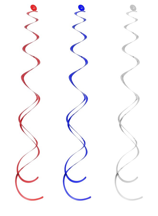 jiebor 30Pcs Red White and Blue Decorations Star Swirl Garland Banner Hanging for Memorial Day 4th Of July Independence Day Labor Day Home Party Decorations - Image 4