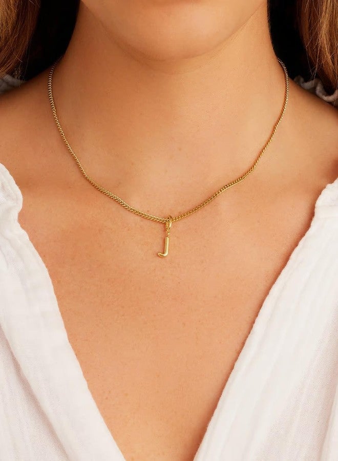 gorjana - Alphabet Helium Parker Charm - 18k Gold-Plated Finish - Initial Design Charm - Hinge Closure - Lightweight and Comfortable - Image 2