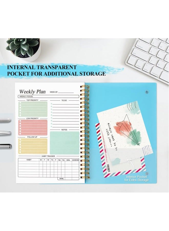 Utron A5 Weekly Planner, Planner Notebook, Undated Daily Planner, 5.7 x 8.3in To Do List Planner, Weekly Goals Notebook, Student Planner for Office/Business, Planner Notebook for Work - Image 5