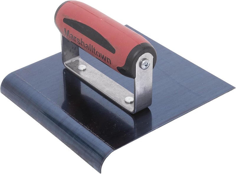 MARSHALLTOWN Straight Concrete Edger, 6 x 6 Blue Steel Blade, 5/8 Lip x 1/2 Radius, Made In The USA, 163BD - Image 2