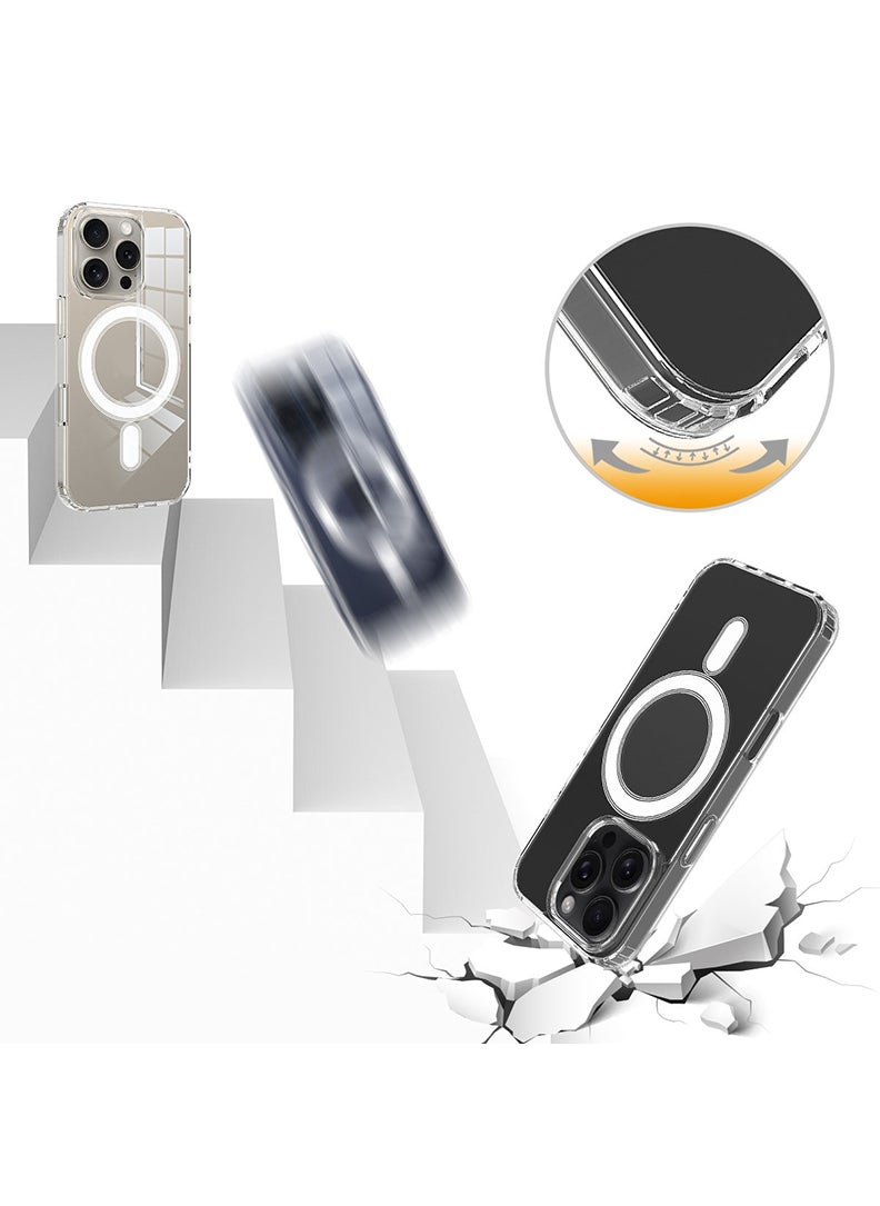 Theodor - iPhone 16 Pro Magsafe Magnetic Case for iPhone Compatible with Wireless Charging, Shockproof Phone Bumper Cover - Aquarius - Image 1