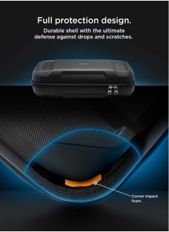 Spigen غطاء حقيبة حمل محمولة للسفر Rugged Armor Pro for Valve Steam Deck مع جيوب للملحقات وحقيبة تخزين الشاحن الأصلية - أسود  - Image 3