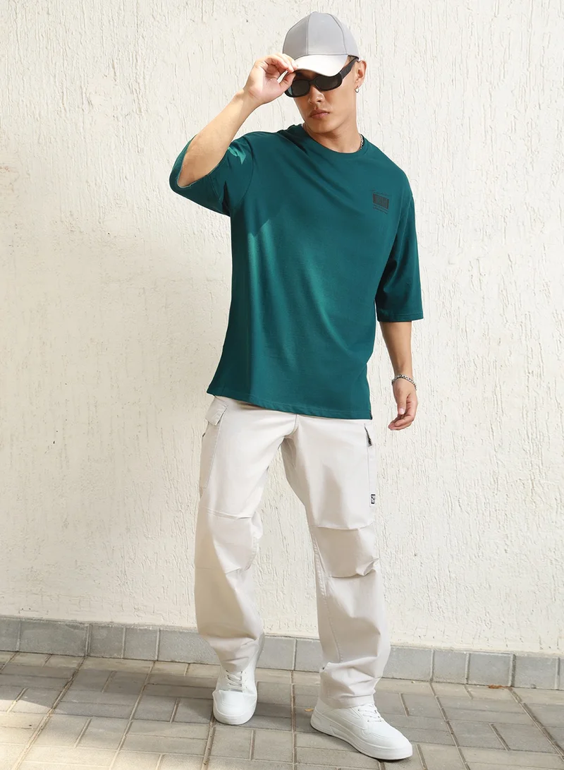 Hubberholme Oversized Graphic T-Shirt for Men