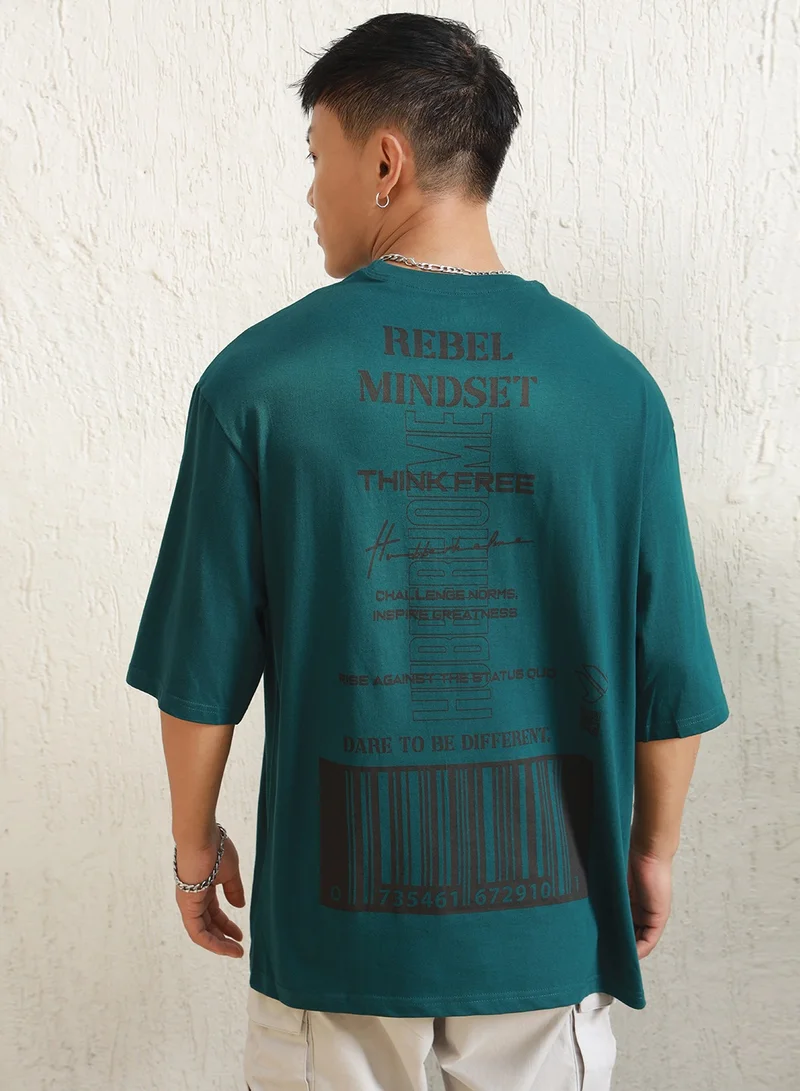 Hubberholme Oversized Graphic T-Shirt for Men