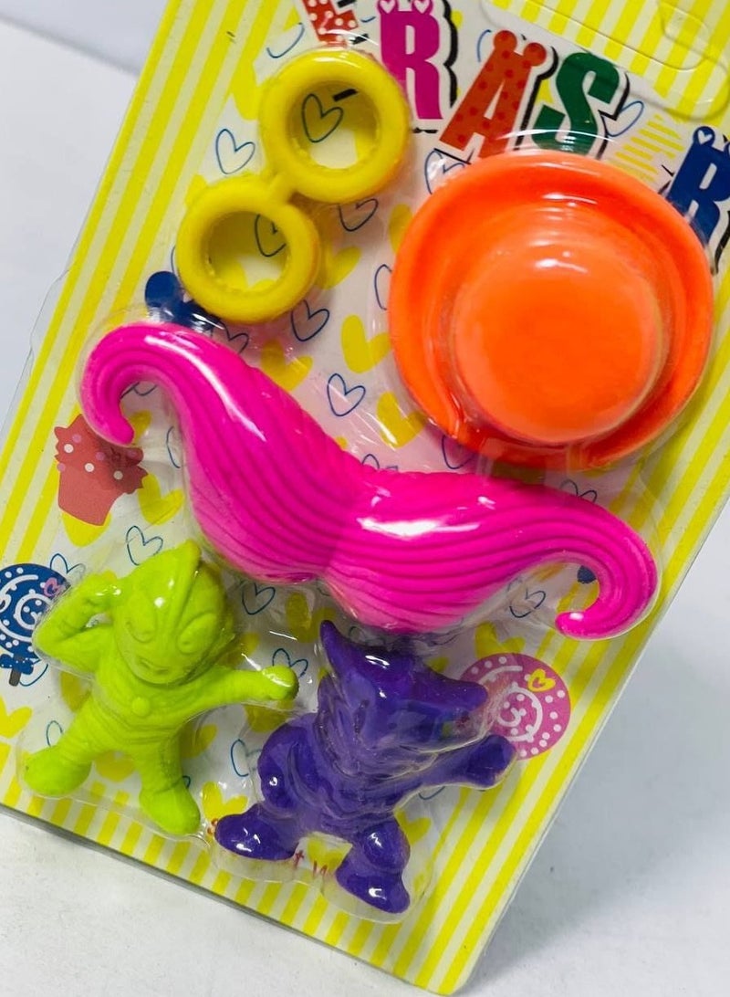 كارت استيكة أشكال مختلفة الكارت في 6 قطع مختلفة - Image 1