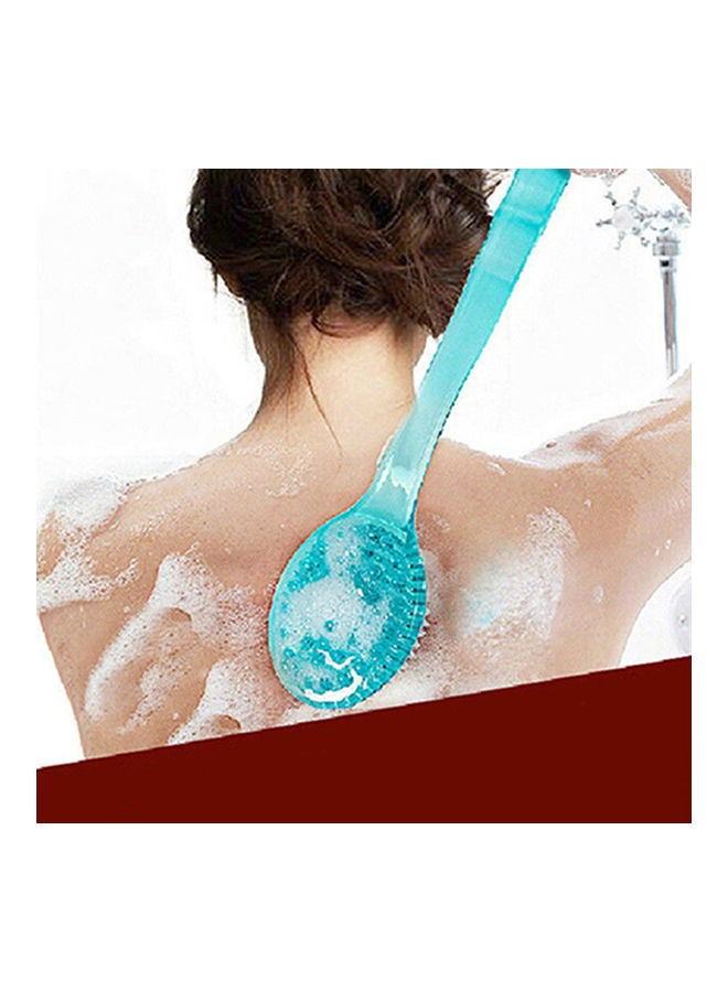 Loquat Long Handled Body Bath Shower Back Brush Scrubber Massager Skin Cleaning Tool Green 20*10*20cm - Image 4