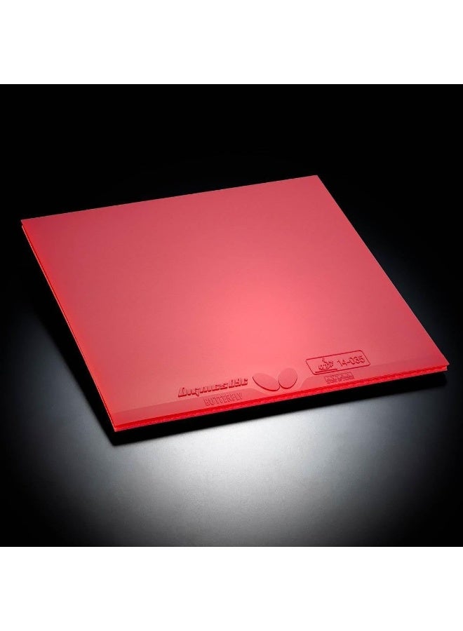 Butterfly Dignics 09C Table Tennis Rubber - Red, 1.9mm - Image 2
