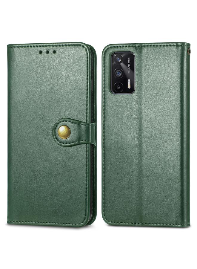 S-TOP Case For OPPO Realme GT 5G/ Realme Q3 Pro 5G Solid Color Leather Buckle Phone Case with Lanyard & Photo Frame & Card Slot & Wallet & Stand Function - Image 2