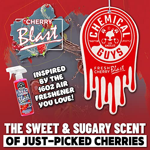 Chemical Guys Hanging Air Freshener, Fresh Cherry Scent 6 Pack, Great for Cars, Trucks, SUVs, RVs, Home, Garage, Workspace, Dorm Room & More (2 x 3 Packs) - AIR40602 - Image 2
