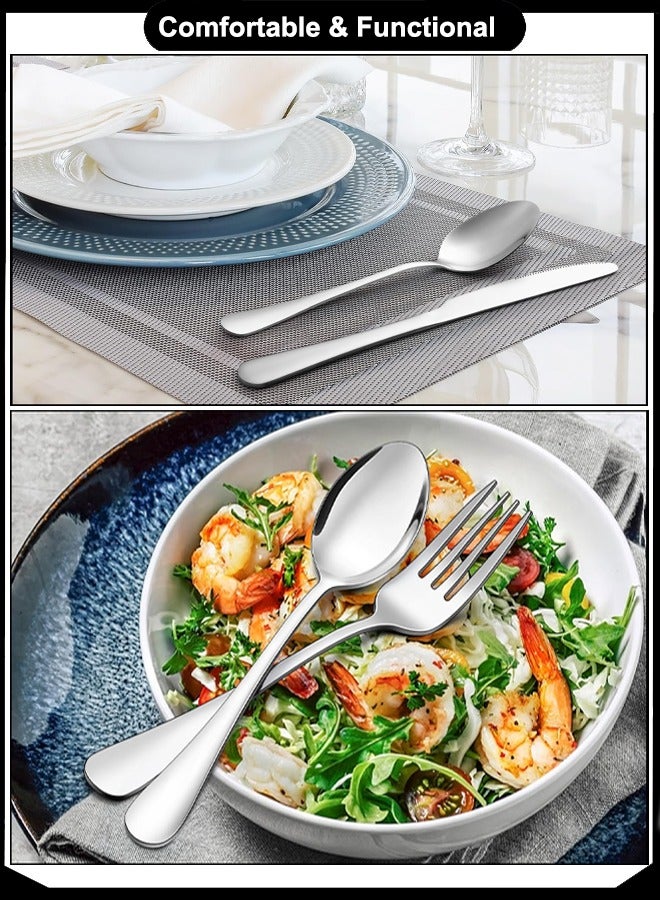 Majestic مجموعة ملاعق عشاء من الفولاذ المقاوم للصدأ ماجستيك، 6 قطع، 20 سم، تشطيب مصقول، متينة، قبضة مريحة، مثالية للاستخدام اليومي، الفنادق، والحفلات - Image 5