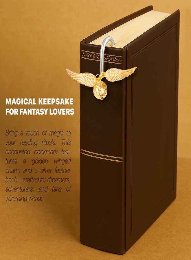WACANTIC Vintage Metal Feather Bookmark with Golden Winged Charm - Thin Unique Metal Bookmark for Book Lovers - Reading Gifts Book Lovers, Women, Men, Teens on Christmas, Birthday, Valentine’s - Image 5