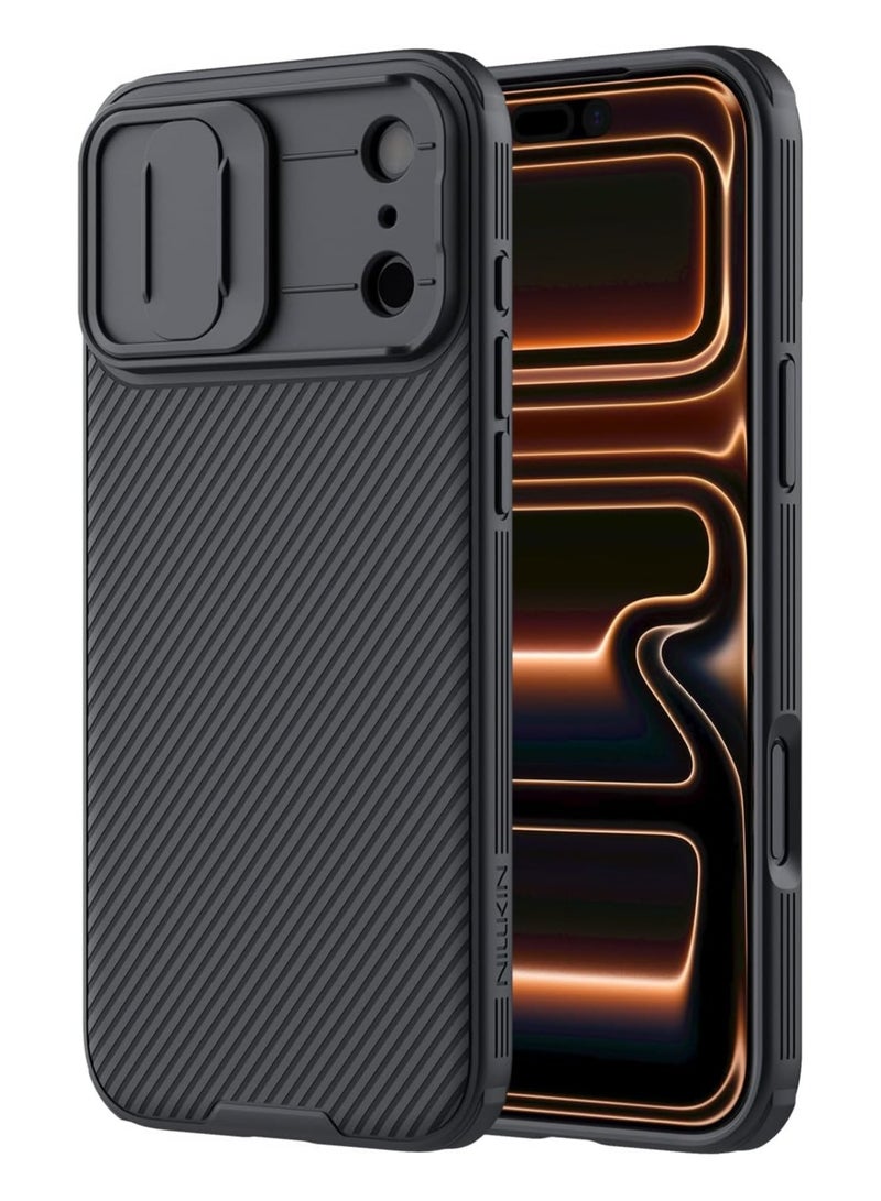 Nillkin CamShield Pro Case for Apple iPhone 17 Pro Max – Protective PC+TPU Hybrid Cover with Sliding Camera Shield, Airbag Corner Defense & Sleek Anti-Fingerprint Finish – Black - Image 1