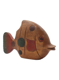 Antique Museum Wooden Handmade Plain Fish Statue  - Image 2