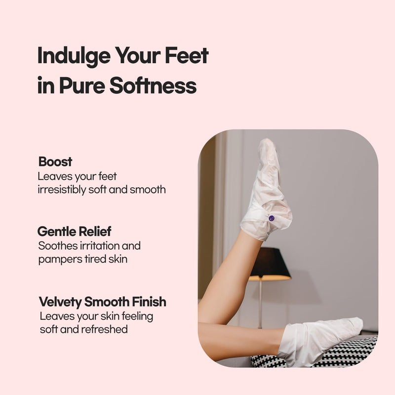 Epielle Epielle Moisturizing Hand & Foot Masks (Glove & Socks 12pk) for Dry Hand, Dry & Cracked Heel Spa Masks Sunflower Seed Oil + Avocado Oil + Vitamin E,Mothers Day Gifts - Image 5