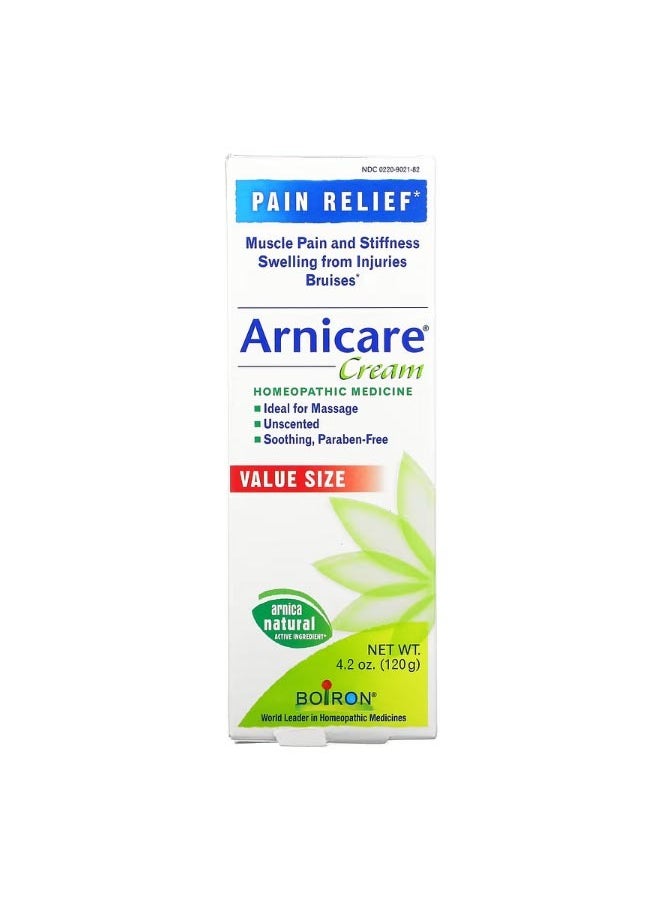 Boiron Arnicare Cream Pain Relief Unscented 4.2 oz 120 g  - Image 2