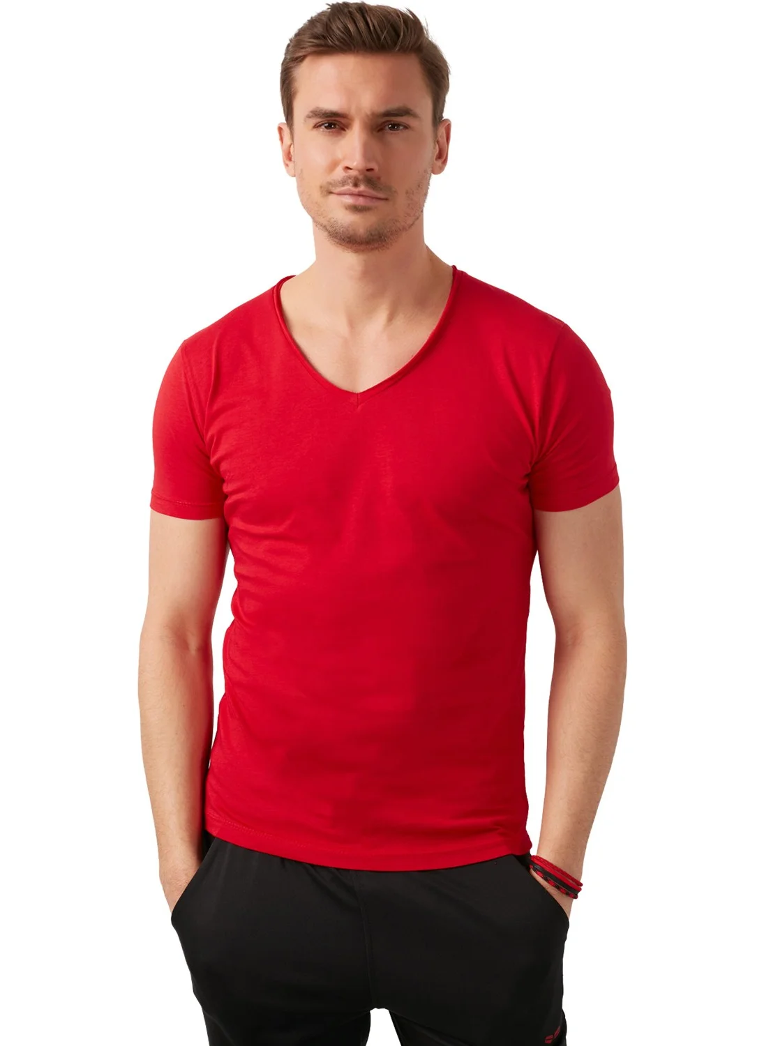 Buratti V-Neck Basic T Shirt Men's T Shirt 5412001