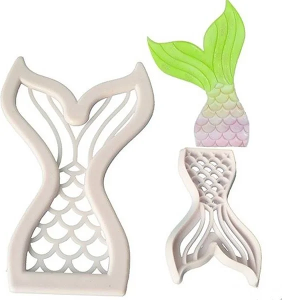 Hobs Mermaid Cookie Mold Making Set 2 Pieces