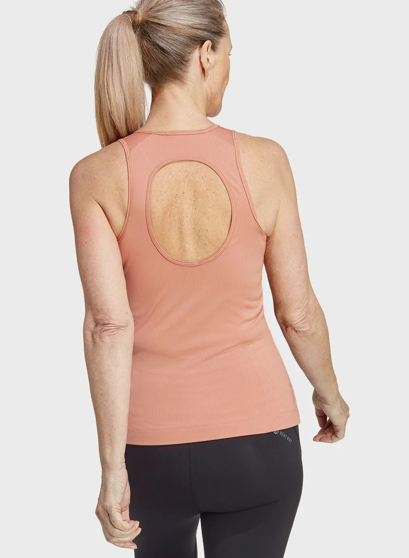 Adidas Training Exercise Snacking Ribbed Tank